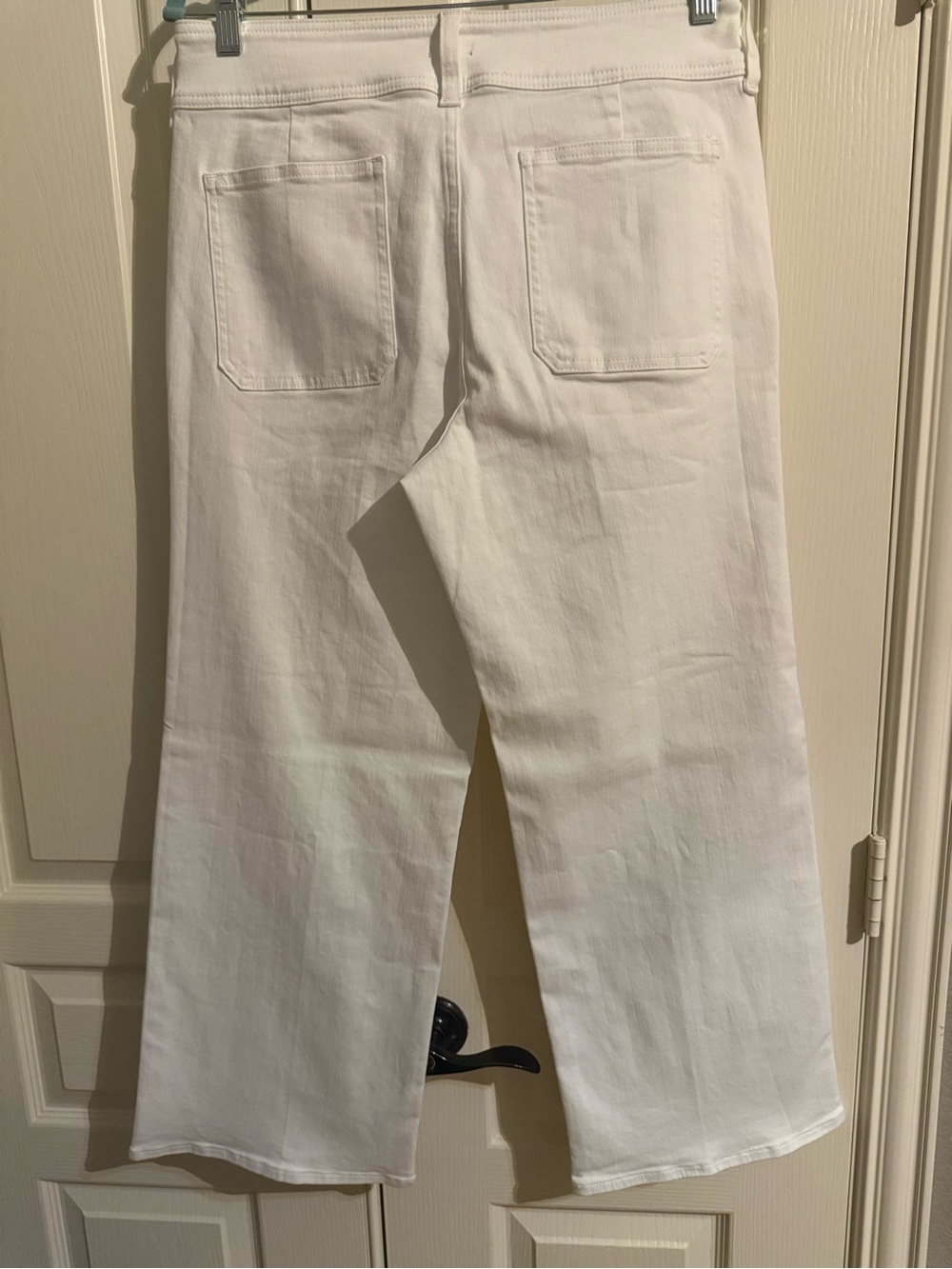 J. Crew White Wide-Leg Jeans